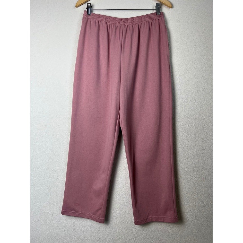 NWT Alfred Dunner Rose Pink Pull On Pants Comfort Waist Classic Fit Short S